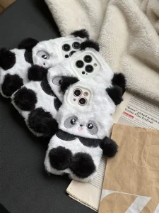 قاب Panda عروسکی پشمالو برای آیفون